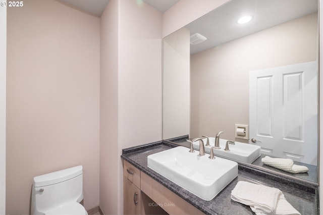 8985 Chinook Ln, Manzanita, OR 97130 - bathroom with vanity and recessed lighting