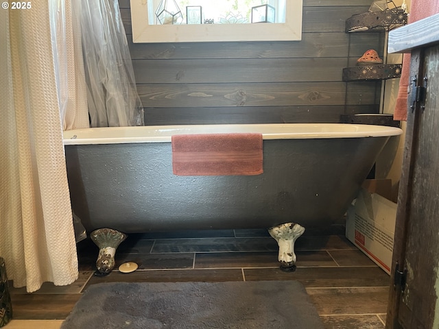 24291 SW Rogers Rd, Sheridan, OR 97378 - detailed view of wood finished floors and wooden walls