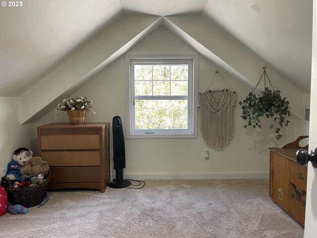 24291 SW Rogers Rd, Sheridan, OR 97378 - carpeted bedroom with a skylight and vaulted ceiling