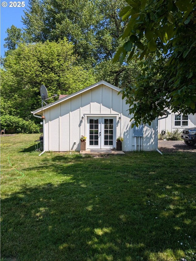 24291 SW Rogers Rd, Sheridan, OR 97378 - view of yard featuring a storage unit