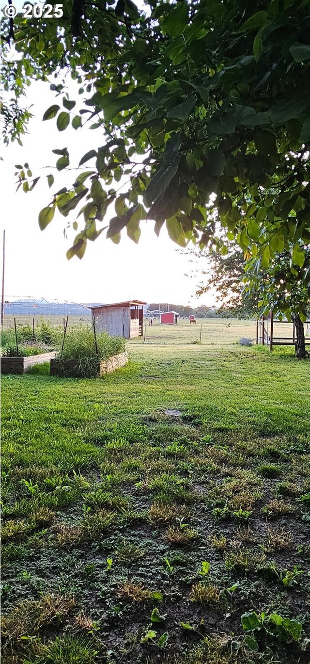 24291 SW Rogers Rd, Sheridan, OR 97378 - view of grassy yard with a patio area