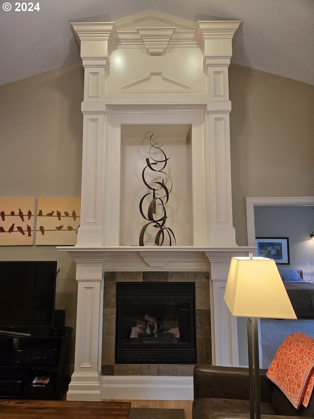 899 NW Angel Heights Rd, Stevenson, WA 98648 - detailed view of a tile fireplace