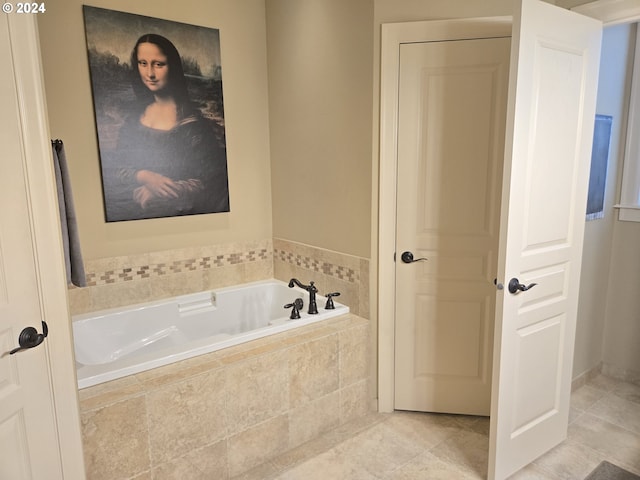 899 NW Angel Heights Rd, Stevenson, WA 98648 - full bathroom featuring a bath and tile patterned flooring