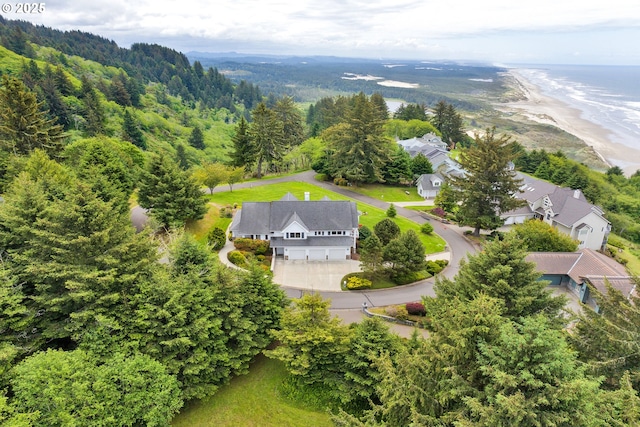 90955 Southview Ln, Florence, OR 97439 - aerial view of property and surrounding area with a forest and a nearby body of water