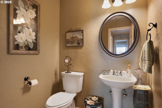 half bath with toilet