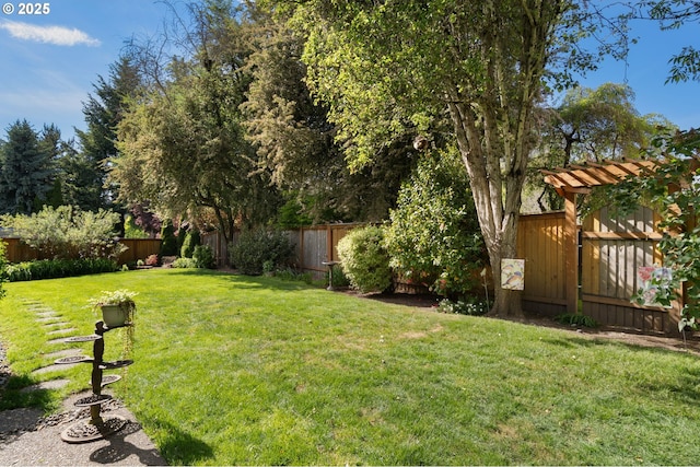 view of yard