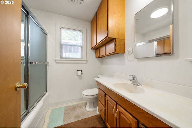 4616 SE 128th Ave, Portland, OR 97236 - bathroom with vanity and bath / shower combo with glass door