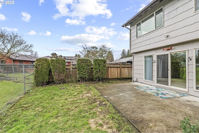 view of yard featuring a patio area