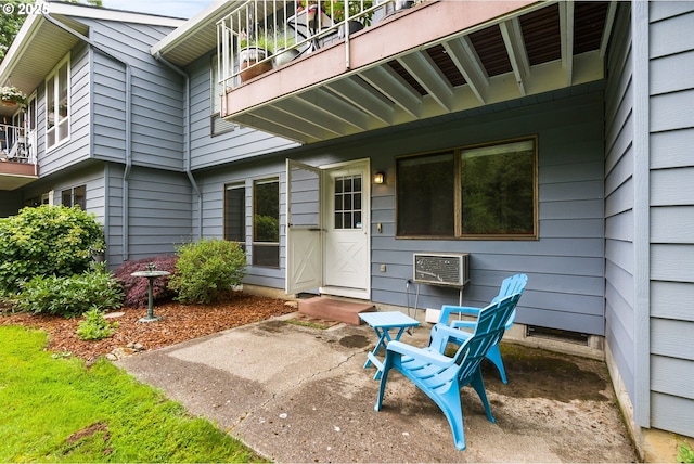434 SW Eastman Pkwy, Gresham, OR 97080 - view of patio featuring a balcony and an AC wall unit