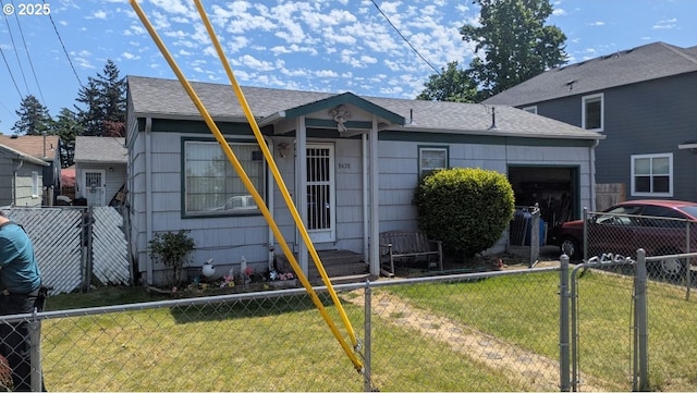 8428 SE 60th Ave, Portland, OR 97206 - view of front of house with a garage and roof with shingles
