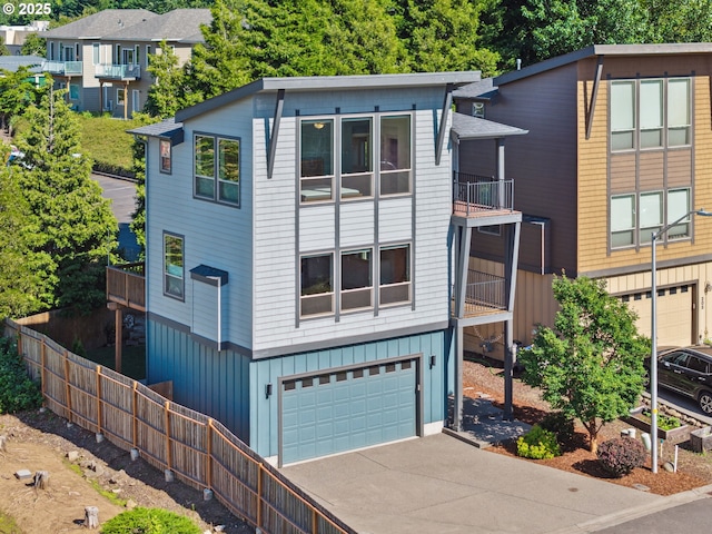 201 Selkirk Ln, Hood River, OR 97031 - view of front of home featuring a garage, board and batten siding, and concrete driveway