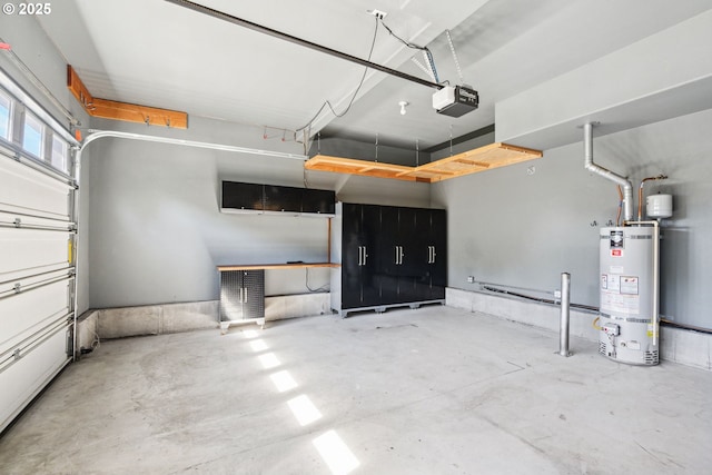 201 Selkirk Ln, Hood River, OR 97031 - garage featuring strapped water heater and a garage door opener