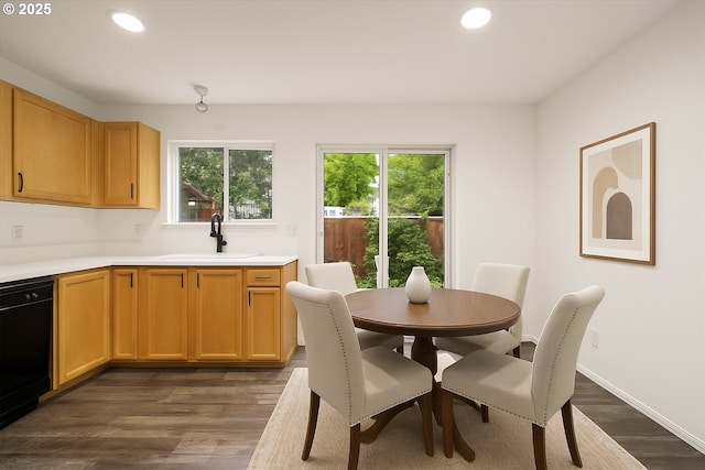 8527 N Princeton St, Portland, OR 97203 - dining room featuring recessed lighting and dark wood-style floors