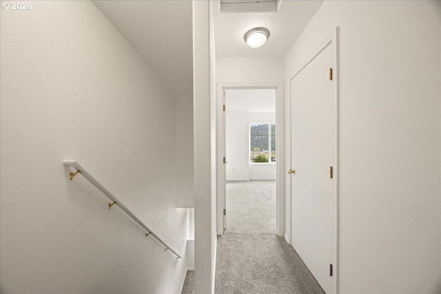 8527 N Princeton St, Portland, OR 97203 - corridor featuring carpet and an upstairs landing