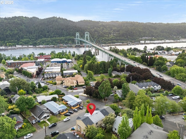 8527 N Princeton St, Portland, OR 97203 - drone / aerial view of a notable bridge and a large body of water