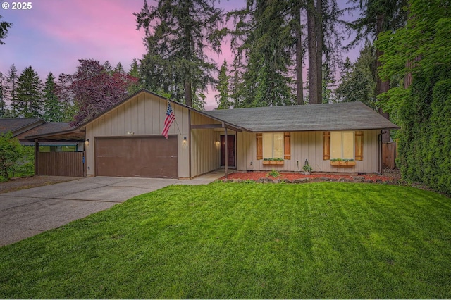 9316 NE Ferngrove St, Vancouver, WA 98664 - ranch-style home with an attached garage, concrete driveway, and roof with shingles