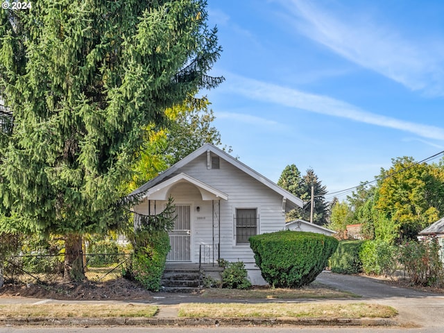 view of bungalow