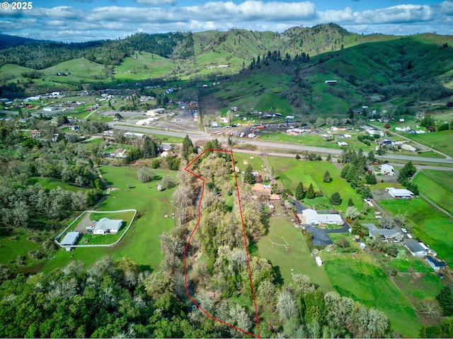 939 Buckhorn Rd, Roseburg, OR 97470 - birds eye view of property featuring a mountain view