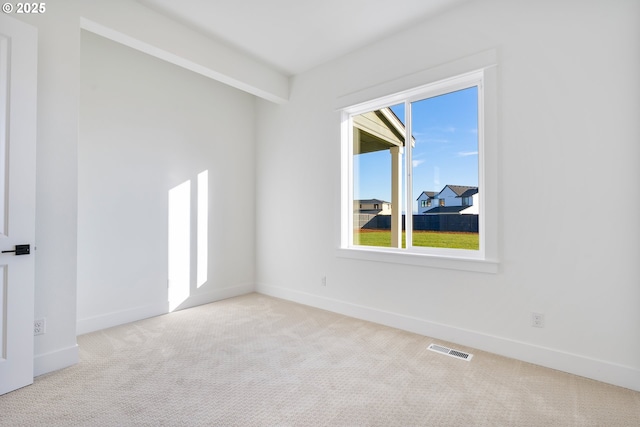 view of carpeted empty room