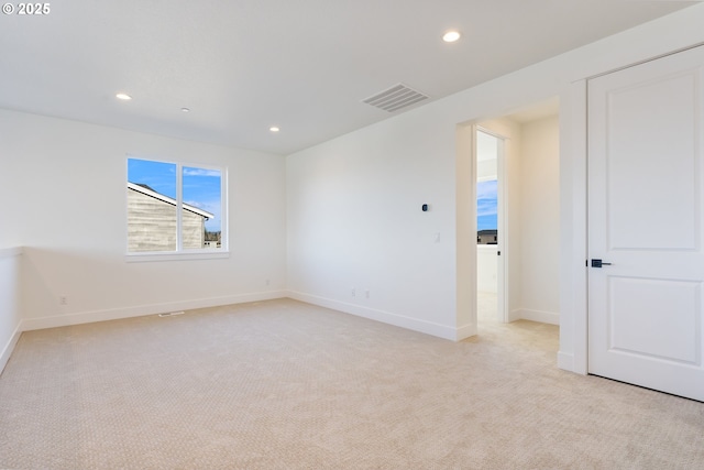 view of carpeted empty room