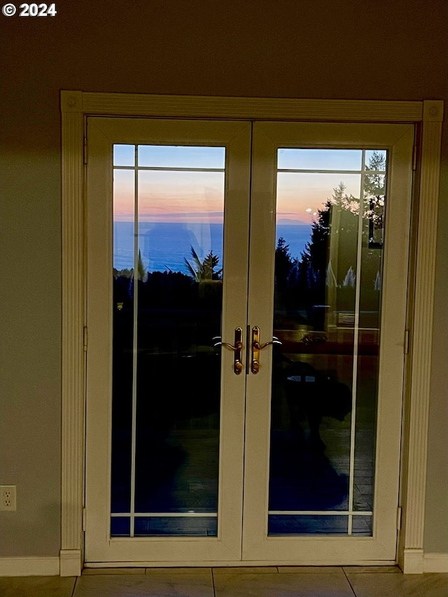 17130 Eastwood Ln, Brookings, OR 97415 - entryway with french doors and baseboards