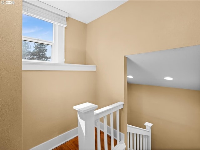 13283 NW Main St, Banks, OR 97106 - stairs featuring baseboards and wood finished floors