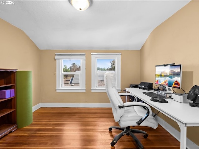 13283 NW Main St, Banks, OR 97106 - office space featuring lofted ceiling, wood finished floors, and baseboards