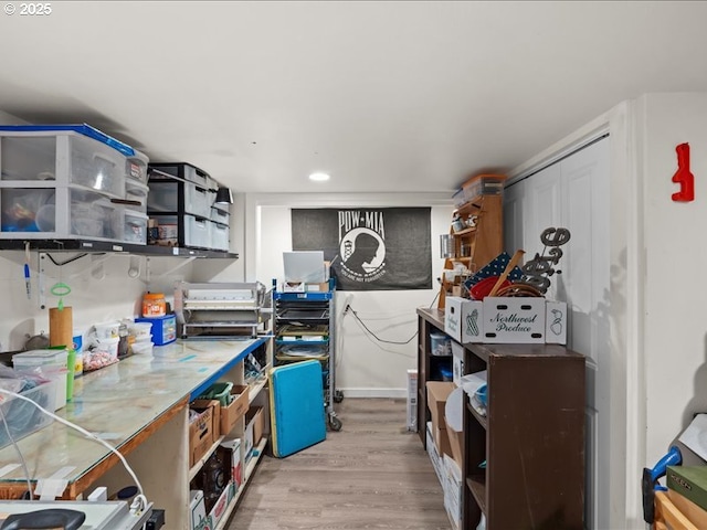 13283 NW Main St, Banks, OR 97106 - kitchen featuring open shelves, light wood-style floors, and recessed lighting