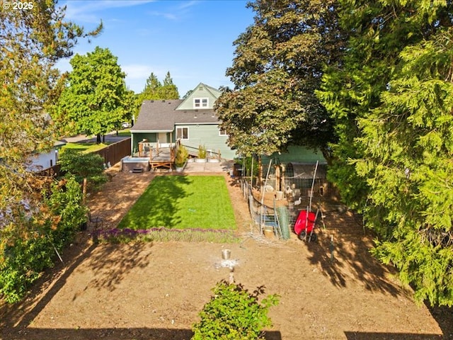 13283 NW Main St, Banks, OR 97106 - view of yard with a wooden deck