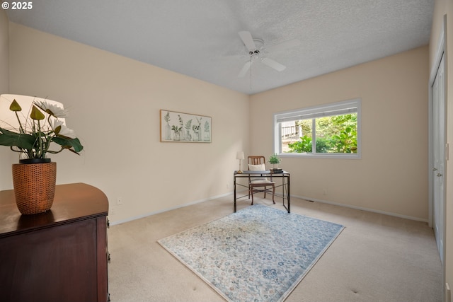 1421 SE 79th Ct, Vancouver, WA 98664 - carpeted office with a ceiling fan and baseboards