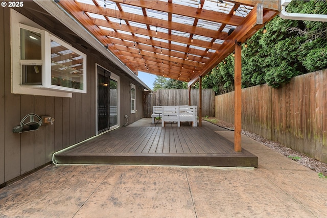 14613 NE 35th St, Vancouver, WA 98682 - wooden deck featuring a fenced backyard and a pergola