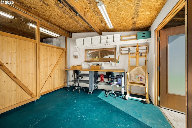view of storage room