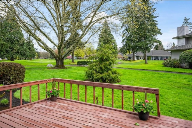 9998 SW French Prairie Rd, Wilsonville, OR 97070 - deck featuring a lawn