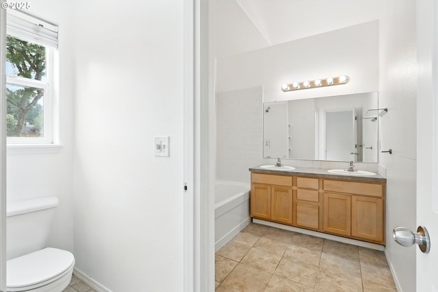 59673 Oak Ridge St, Saint Helens, OR 97051 - bathroom featuring double vanity and a bath