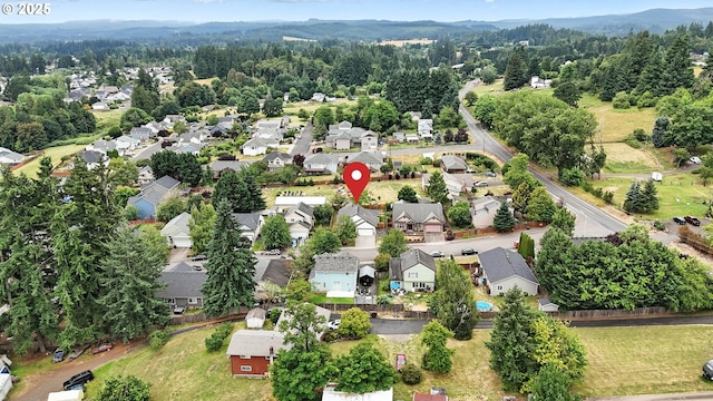 59673 Oak Ridge St, Saint Helens, OR 97051 - aerial perspective of suburban area with a mountain backdrop