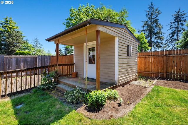 view of outbuilding with an outdoor structure