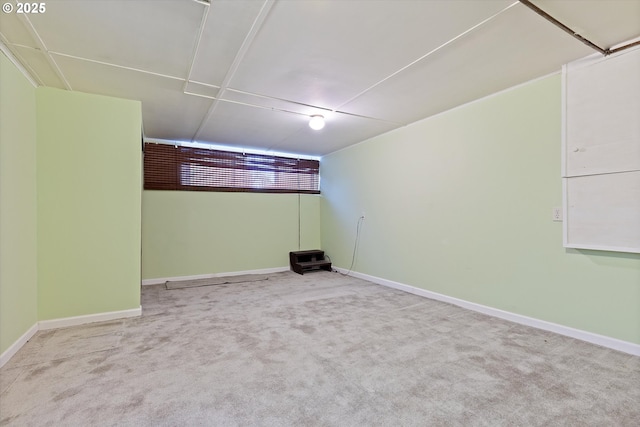 empty room with light colored carpet