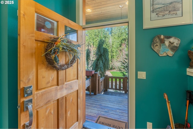 35908 Chinook St, Sandy, OR 97055 - doorway to outside with hardwood / wood-style flooring