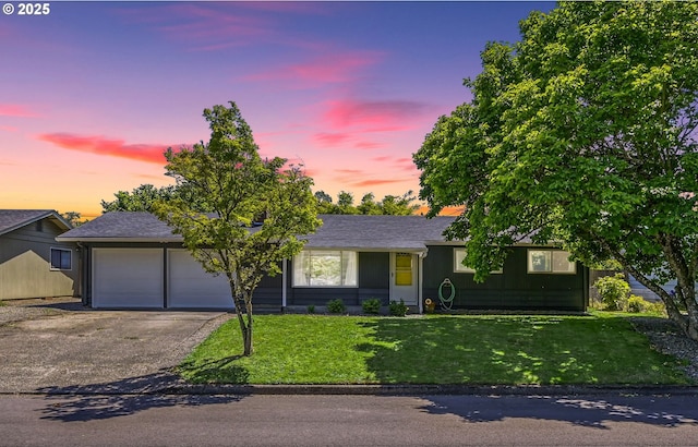 1533 Sequoia Ave, Springfield, OR 97477 - ranch-style house featuring driveway, a garage, and a front lawn