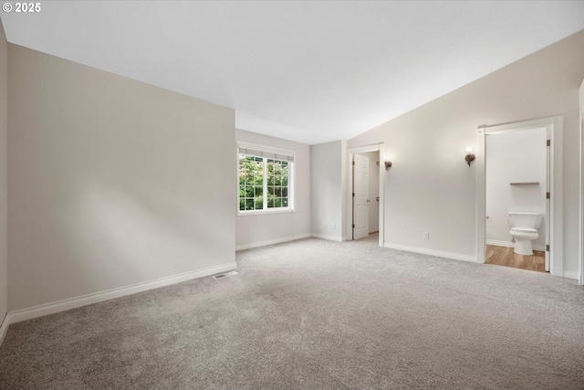 5966 Frost Ln, Lake Oswego, OR 97035 - spare room with light carpet and vaulted ceiling