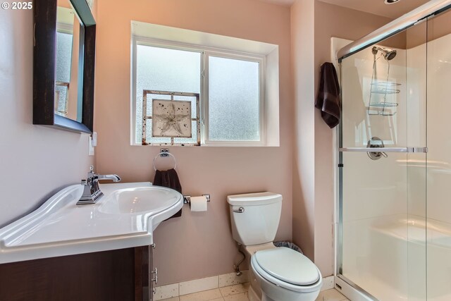 7145 SW Gable Pkwy, Portland, OR 97225 - bathroom with healthy amount of natural light, a stall shower, and vanity