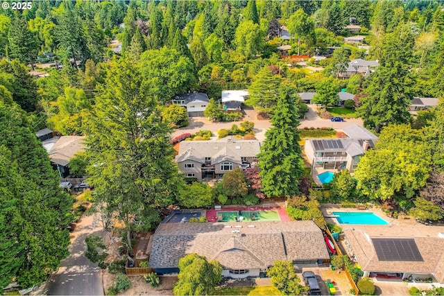 7145 SW Gable Pkwy, Portland, OR 97225 - aerial view of residential area with a pool