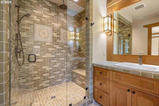 13150 SW Iron Mountain Blvd, Portland, OR 97219 - full bath with vanity and a shower stall
