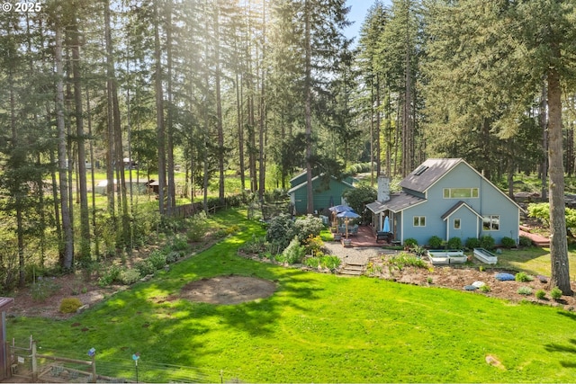 28272 S Hult Rd, Beavercreek, OR 97004 - view of yard featuring a wooden deck