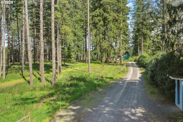 28272 S Hult Rd, Beavercreek, OR 97004 - view of dirt / gravel road featuring a view of trees