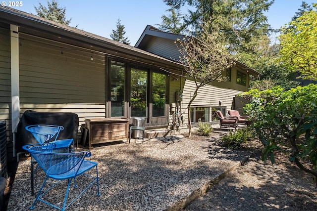 deck featuring a mountain view
