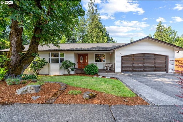 233 SE Paloma Ave, Gresham, OR 97080 - single story home featuring covered porch, a garage, driveway, and a front lawn