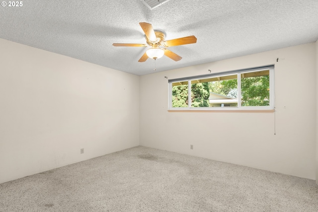 713 Brookside Cir, Rogue River, OR 97537 - carpeted empty room featuring a ceiling fan and a textured ceiling