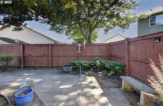 view of patio / terrace with a fenced backyard