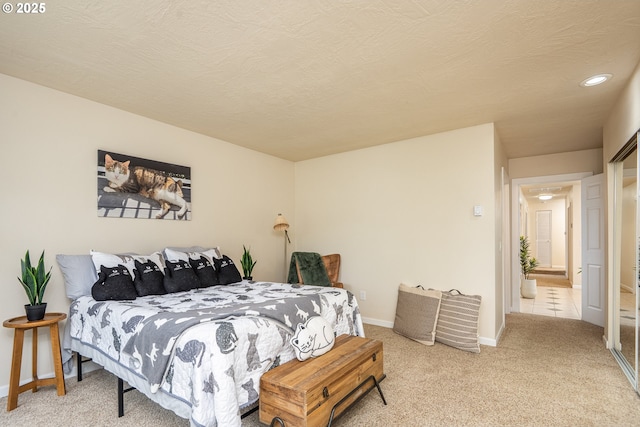 1193 Cedar Pl, Creswell, OR 97426 - bedroom featuring carpet, recessed lighting, and a textured ceiling